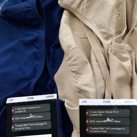 Bali NWT Comfort Revolution Seamless Brief Panties Women 6/7 - Picture 8 of 11